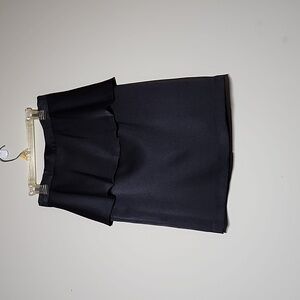 Walter Baker full-lined black mini peplum Skirt Size 0 NWT
